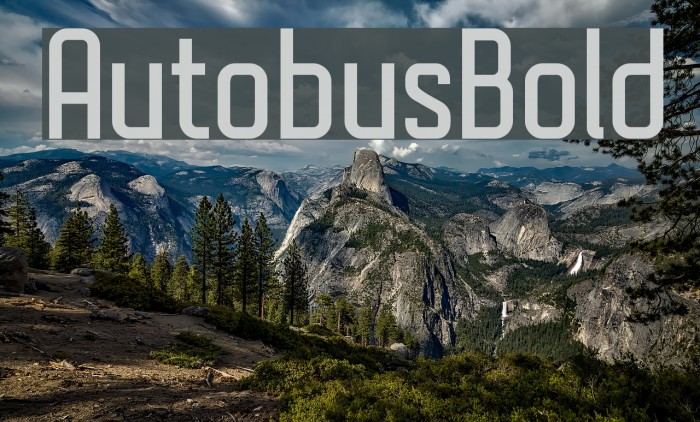 AutobusBold Font examples