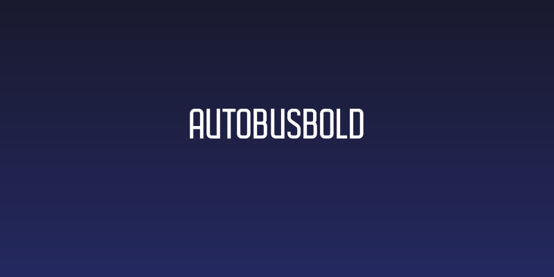 AutobusBold Social Header