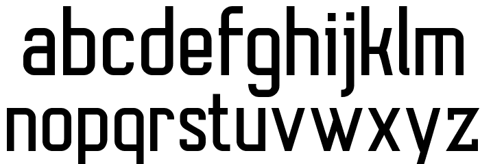 AutobusBold Font LOWERCASE