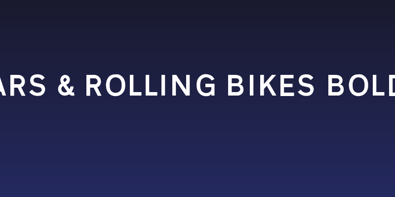 Autocars & Rolling Bikes Bold Italic Social Header