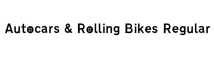 Autocars & Rolling Bikes Regular Font