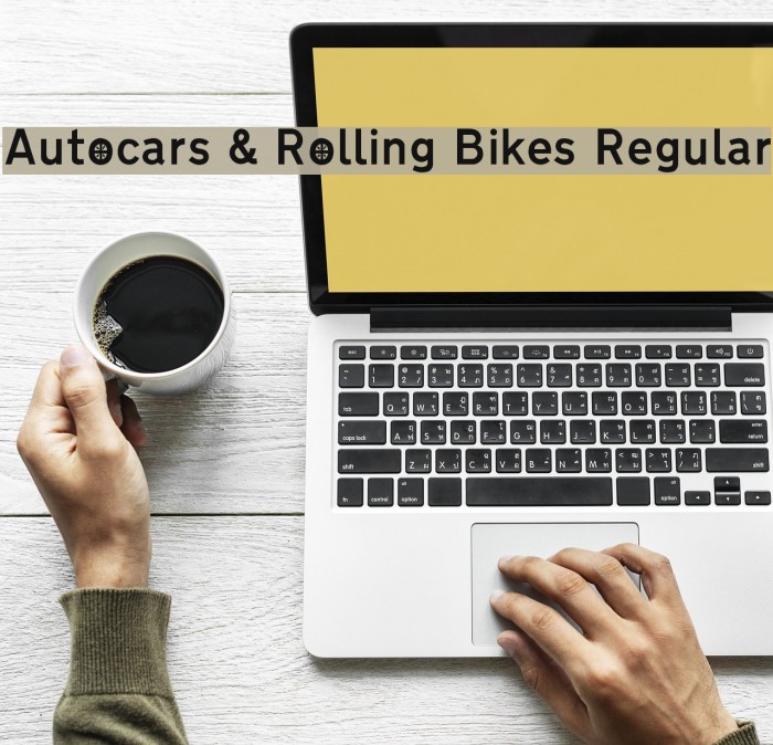 Autocars & Rolling Bikes Regular Font examples