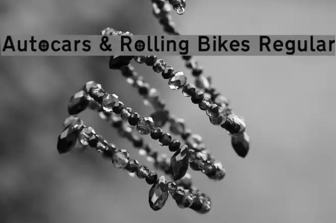 Autocars & Rolling Bikes Regular Font examples