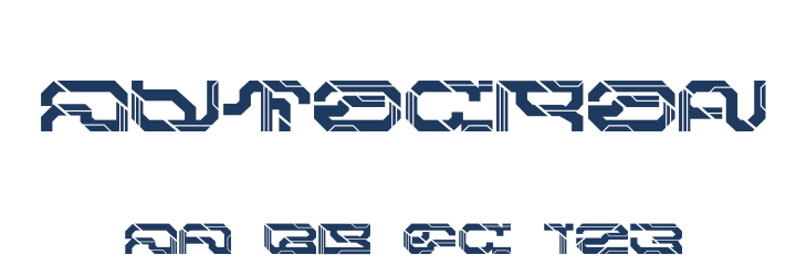 Autocron Font Preview