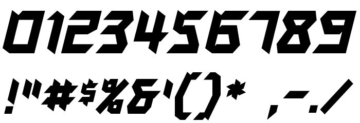 Autodestruct BB Bold Font OTHER CHARS