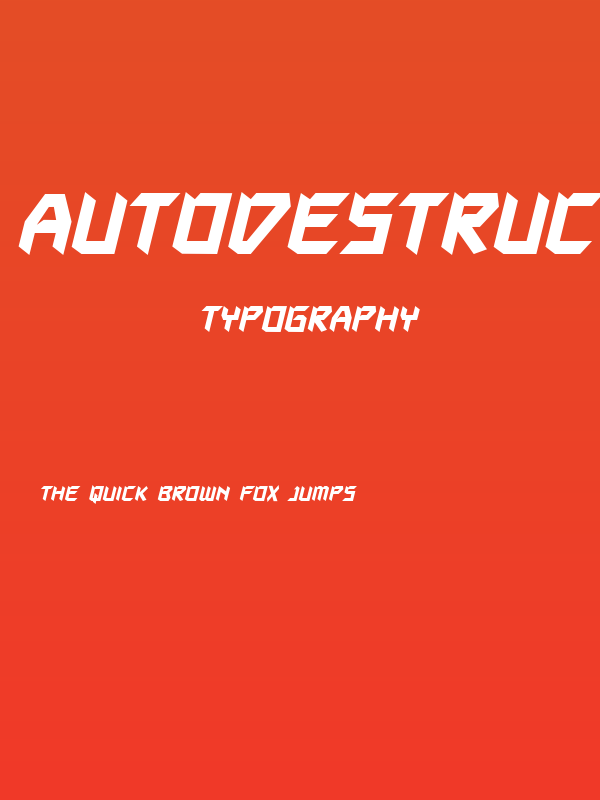 Autodestruct BB Bold Poster