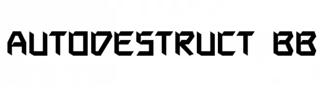 Autodestruct BB  नि: शुल्क फ़ॉन्ट्स डाउनलोड