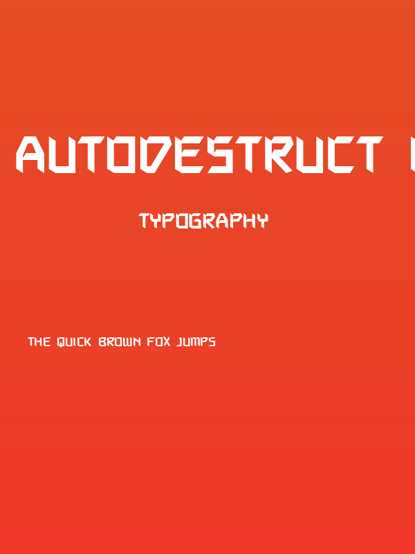 Autodestruct BB Poster