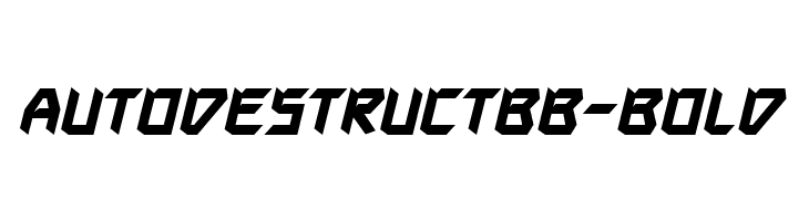 AutodestructBB-Bold  Frei Schriftart Herunterladen