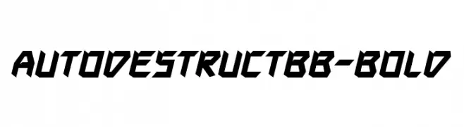 AutodestructBB-Bold  baixar fontes gratis