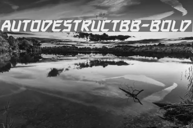 AutodestructBB-Bold Font examples