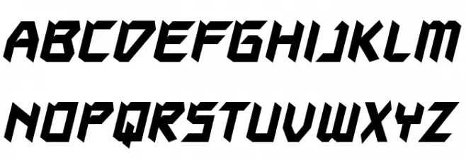 AutodestructBB-Bold Caratteri MINUSCOLO