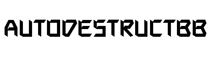 AutodestructBB  baixar fontes gratis