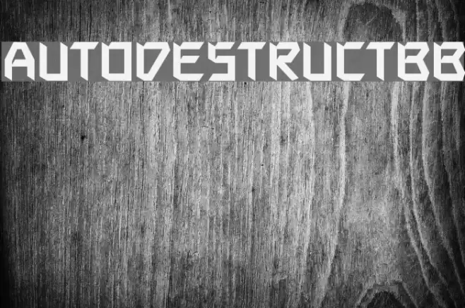 AutodestructBB Font examples