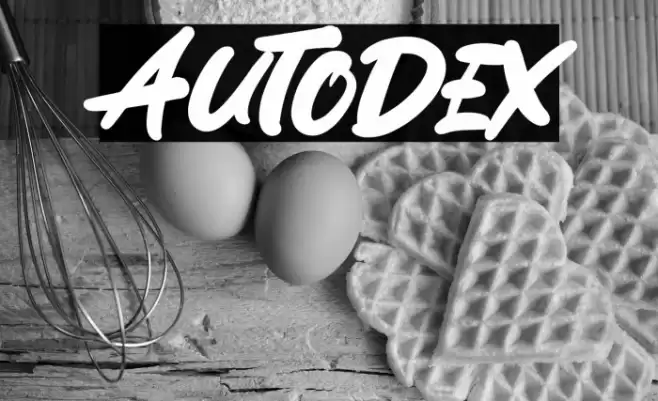 Autodex 字体 examples