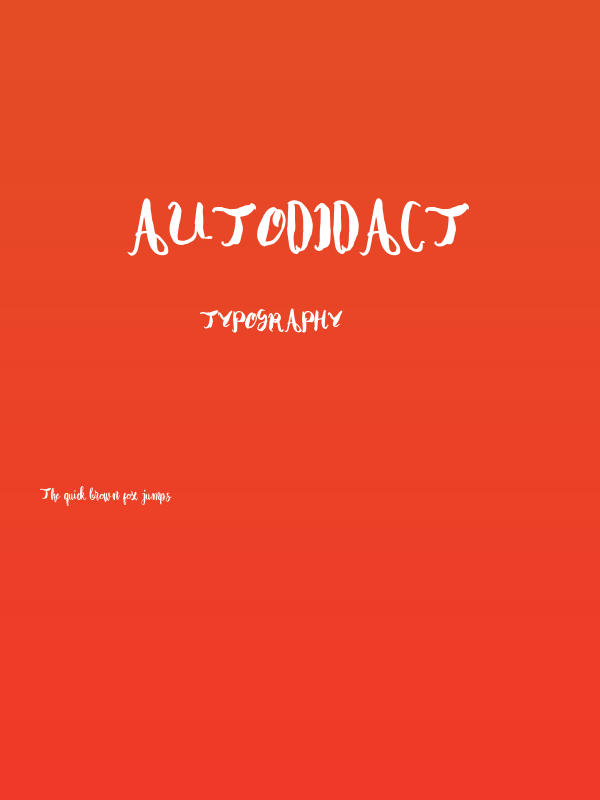 Autodidact Poster