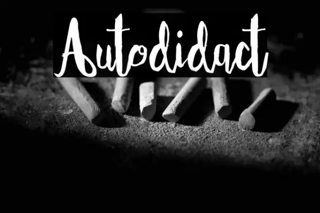 Autodidact Font examples