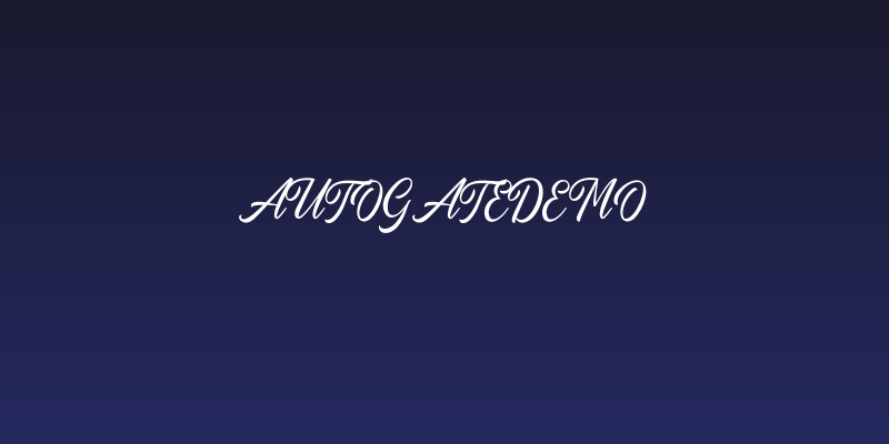 AutogateDEMO Social Header