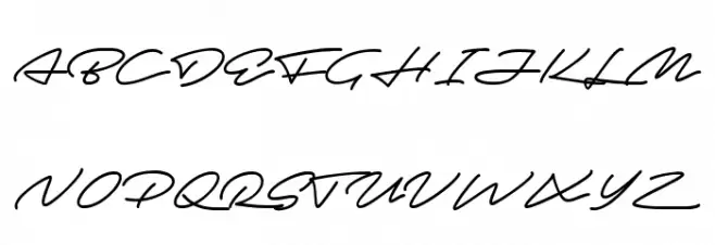 Autograf PERSONAL USE ONLY Schriftart Groß