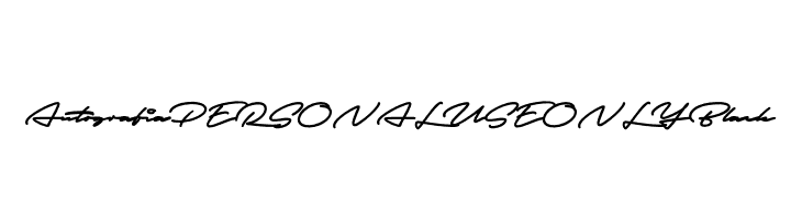 Autografia PERSONAL USE ONLY Black  नि: शुल्क फ़ॉन्ट्स डाउनलोड