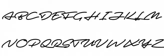 Autografia PERSONAL USE ONLY Black Font Litere mari