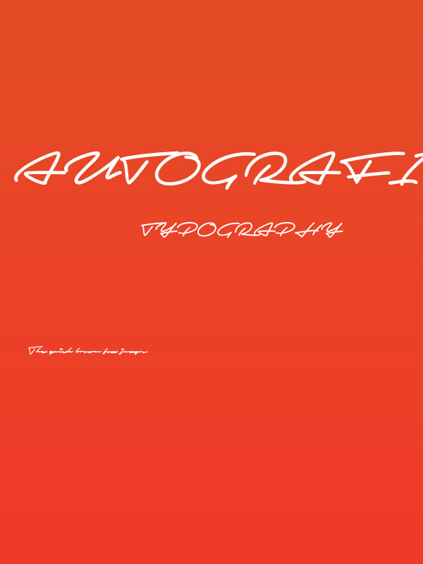 Autografia PERSONAL USE ONLY Black Poster