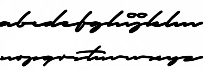 Autografia PERSONAL USE ONLY Black Caratteri MINUSCOLO