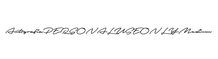 Autografia PERSONAL USE ONLY Medium  Free Fonts Download
