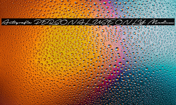 Autografia PERSONAL USE ONLY Medium Example 2