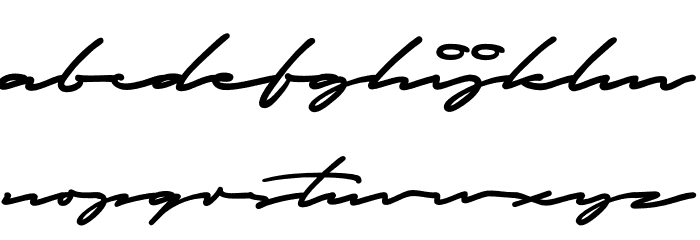 Autografia PERSONAL USE ONLY Medium Font LOWERCASE