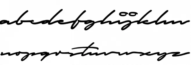 Autografia PERSONAL USE ONLY Medium Caratteri MINUSCOLO