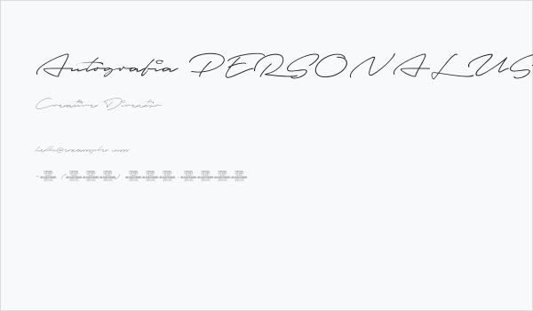 Autografia PERSONAL USE ONLY Thin Business Card