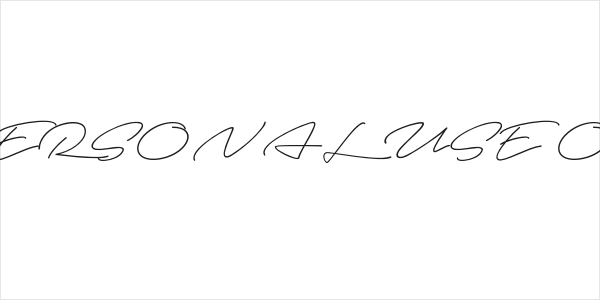 Autografia PERSONAL USE ONLY Thin Logo