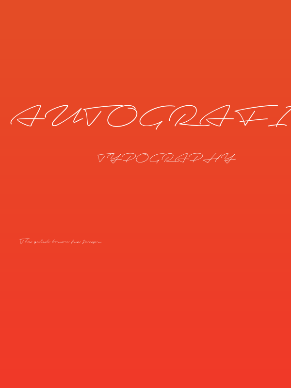 Autografia PERSONAL USE ONLY Thin Poster