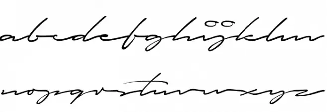 Autografia PERSONAL USE ONLY Thin फ़ॉन्ट लोअरकेस