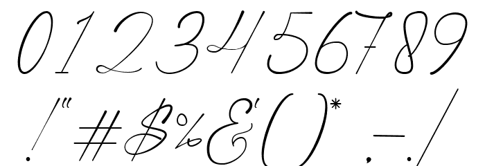 Autograph Font OTHER CHARS