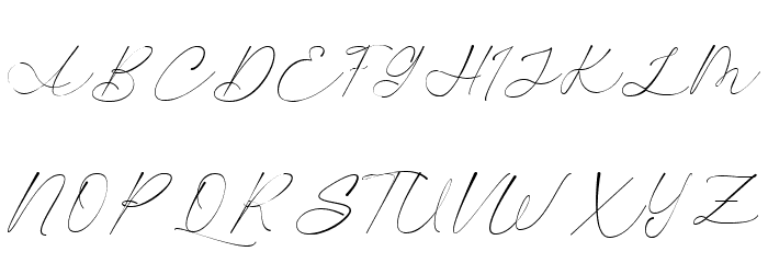 Autograph Font UPPERCASE
