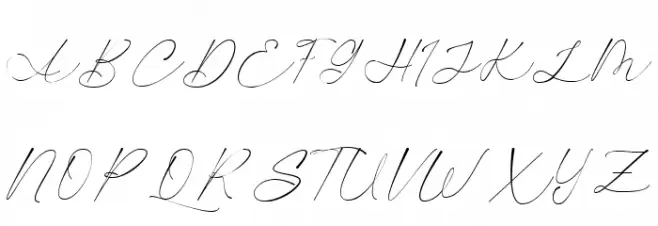 Autograph Caratteri MAIUSCOLE
