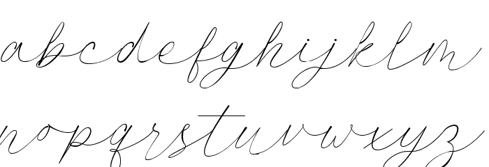 Autograph Font LOWERCASE