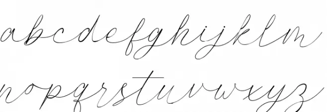 Autograph Caratteri MINUSCOLO