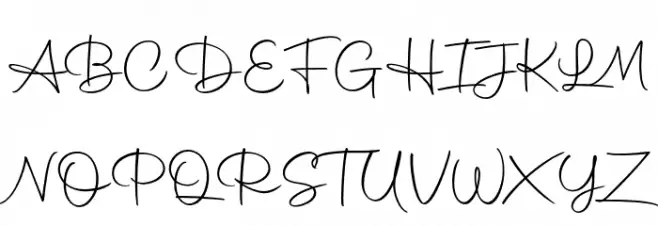 Autography Fonte MAIÚSCULAS