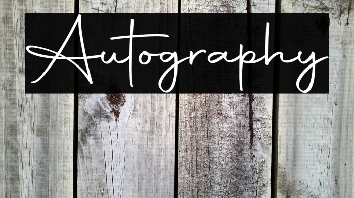 Autography Example 1