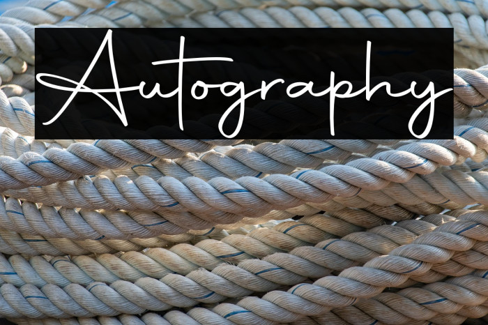 Autography Example 3