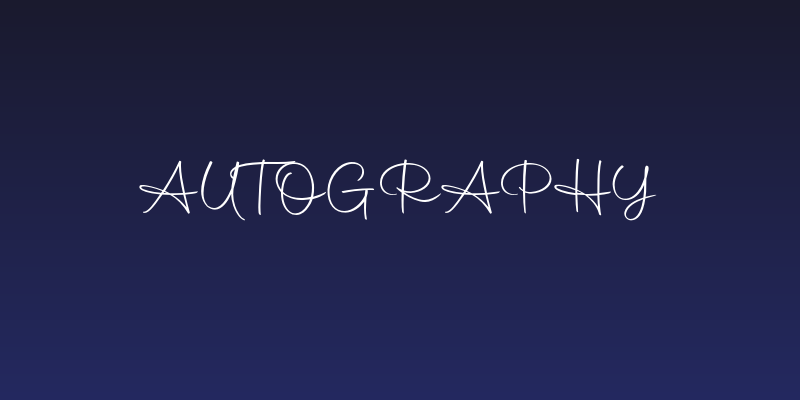 Autography Social Header