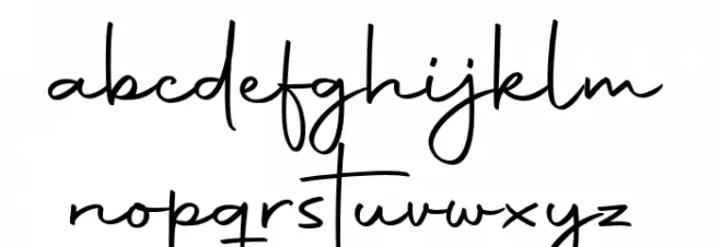 Autography Шрифта строчной