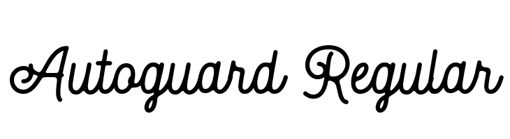 Autoguard Regular  baixar fontes gratis