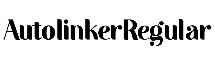 Autolinker Regular  免费字体下载