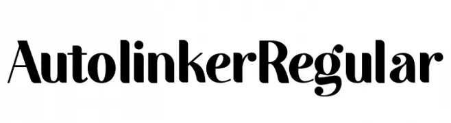 Autolinker Regular  Скачать бесплатные шрифты