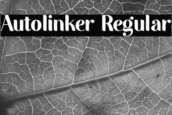Autolinker Regular Font examples