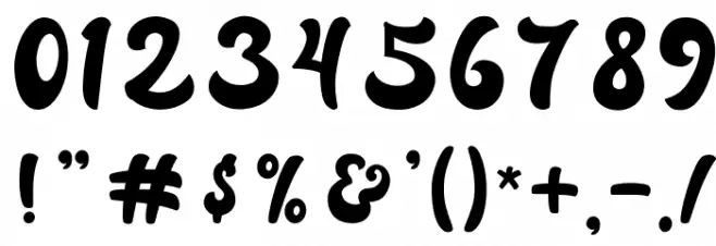 Autolova Font OTHER CHARS